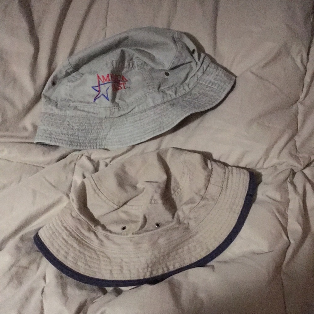 Two women’s bucket hats